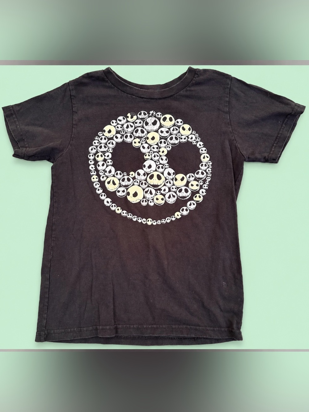 KIDS Disney Nightmare Before Christmas Jack Skellington‎ Glow-in-Dark TEE - S
